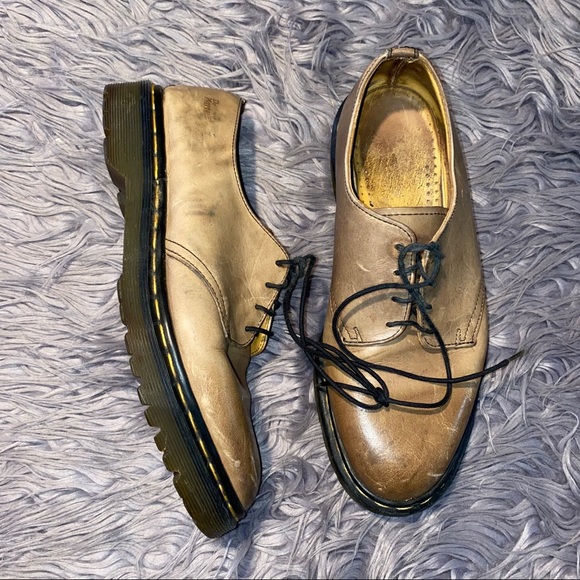 Vintage Style Men’s Dr Marten Oxford Shoes - Picture 2 of 5